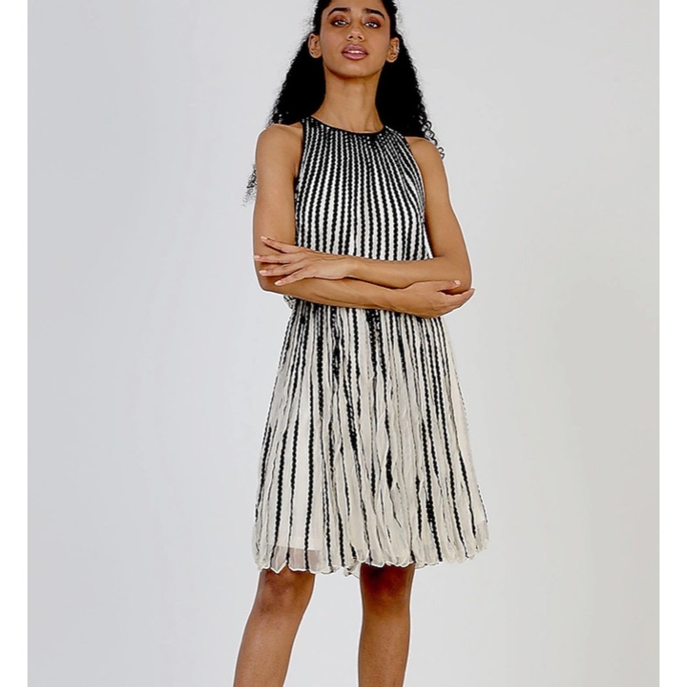 Very cute cream and black dress